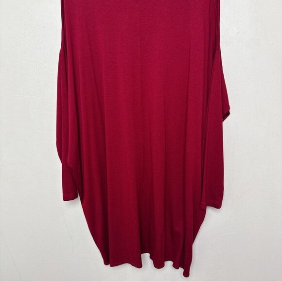 Bryn Walker Womens Small Oversized Asymmetrical Vneck Pocket Tunic Dress - Picture 13 of 14